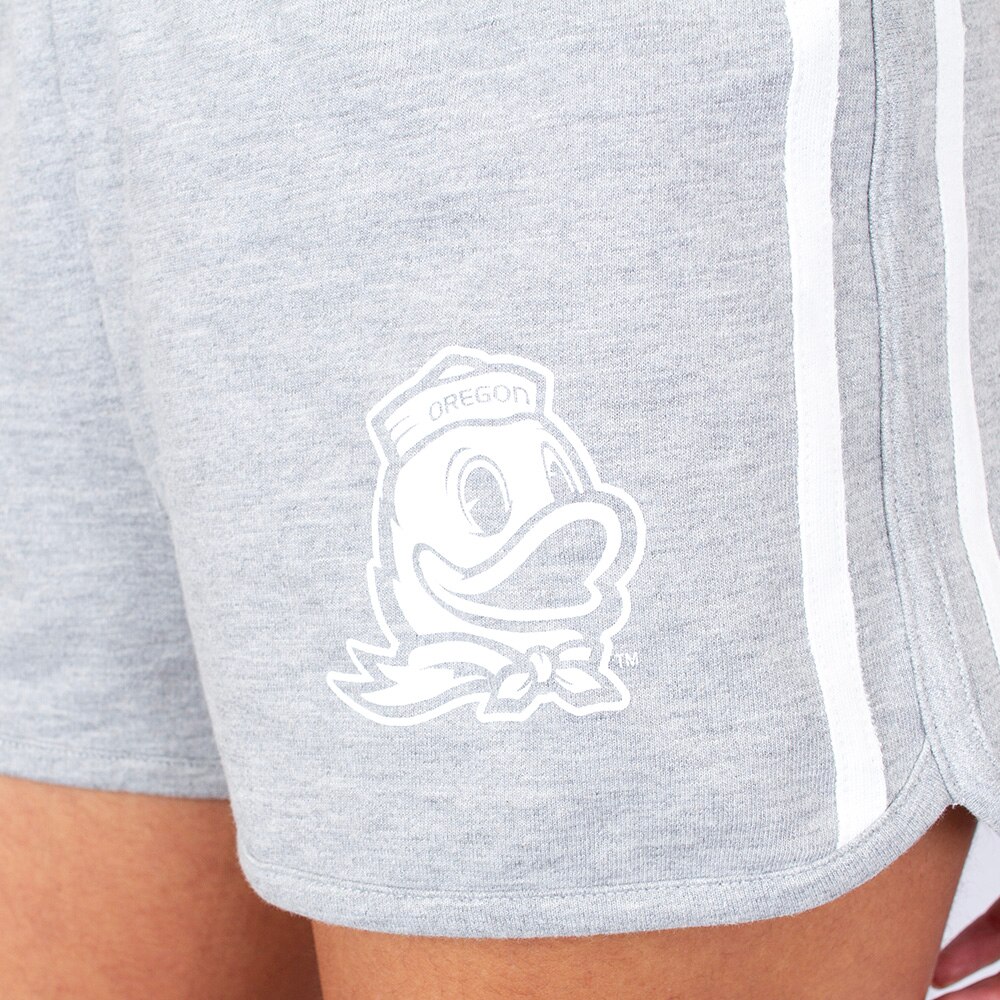 Ducks Spirit, Camp David, Grey, Shorts, Cotton Blend, Women, Oregon Mascot, 944805